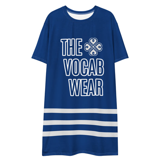 The vocabwear Robe T-shirt - all over - bleu