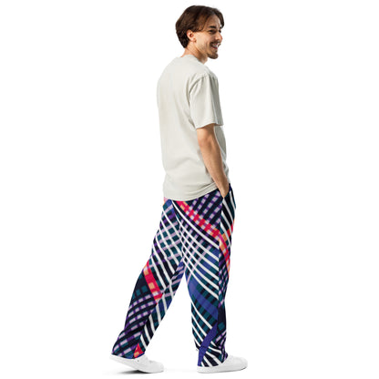 Pantalon de sport large all over unisexe - multicolore