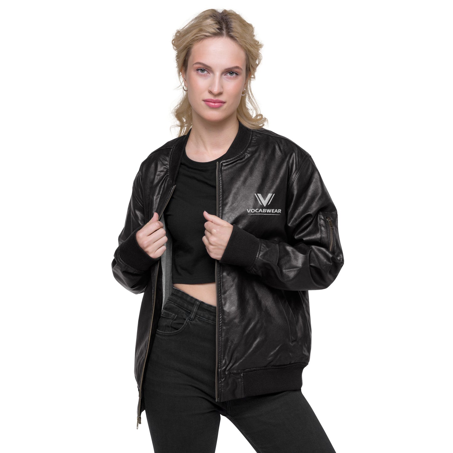 Veste Bomber en cuir