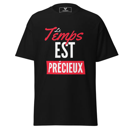 T-shirt classique unisexe le temps est précieux