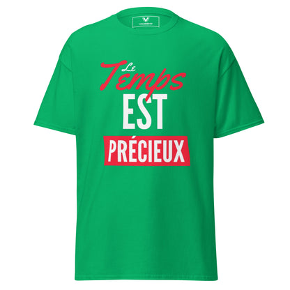 T-shirt classique unisexe le temps est précieux