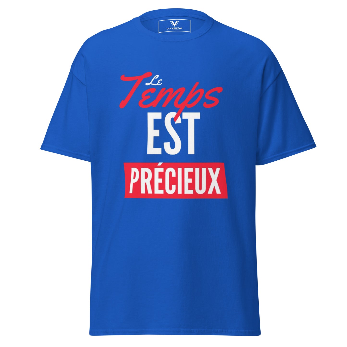 T-shirt classique unisexe le temps est précieux