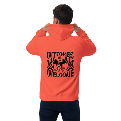 Sweat à capuche écologique Raglan unisexe - orange