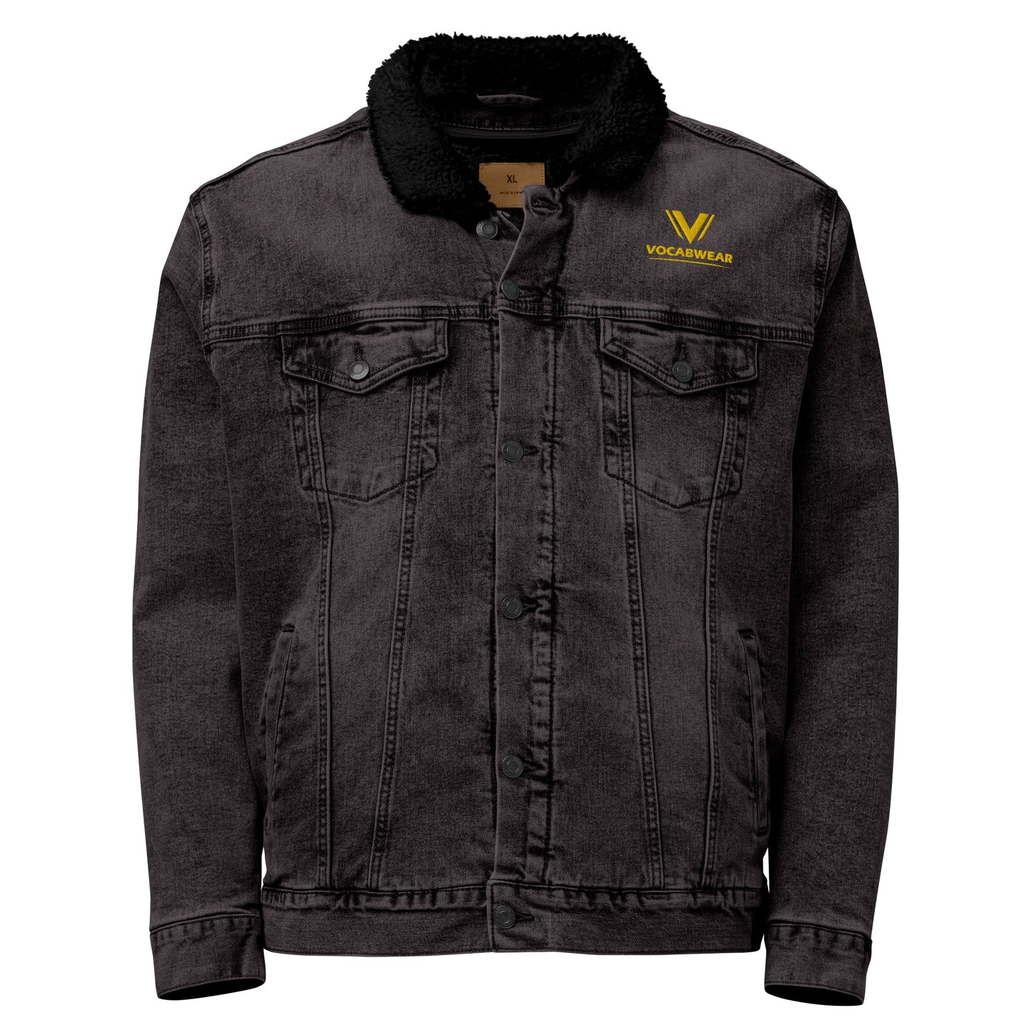 Veste sherpa en jean unisexe