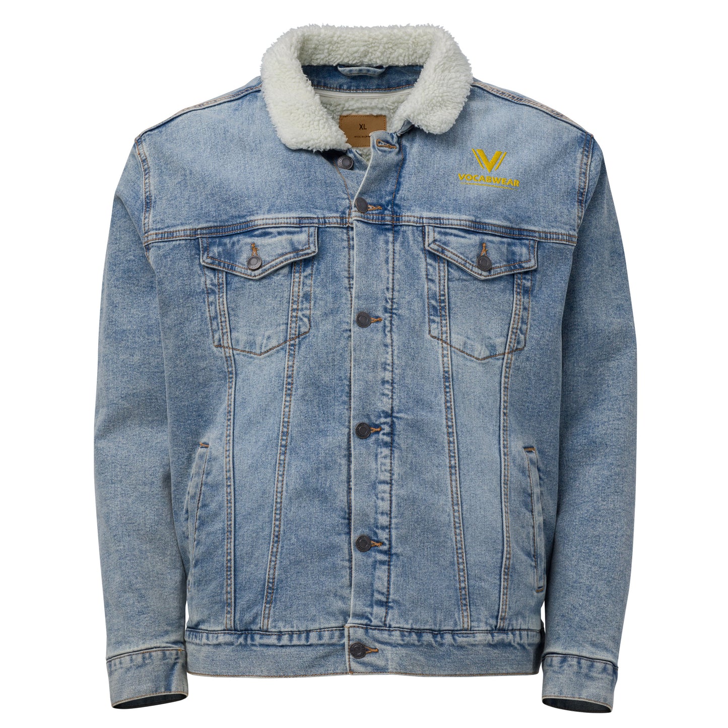 Veste sherpa en jean unisexe